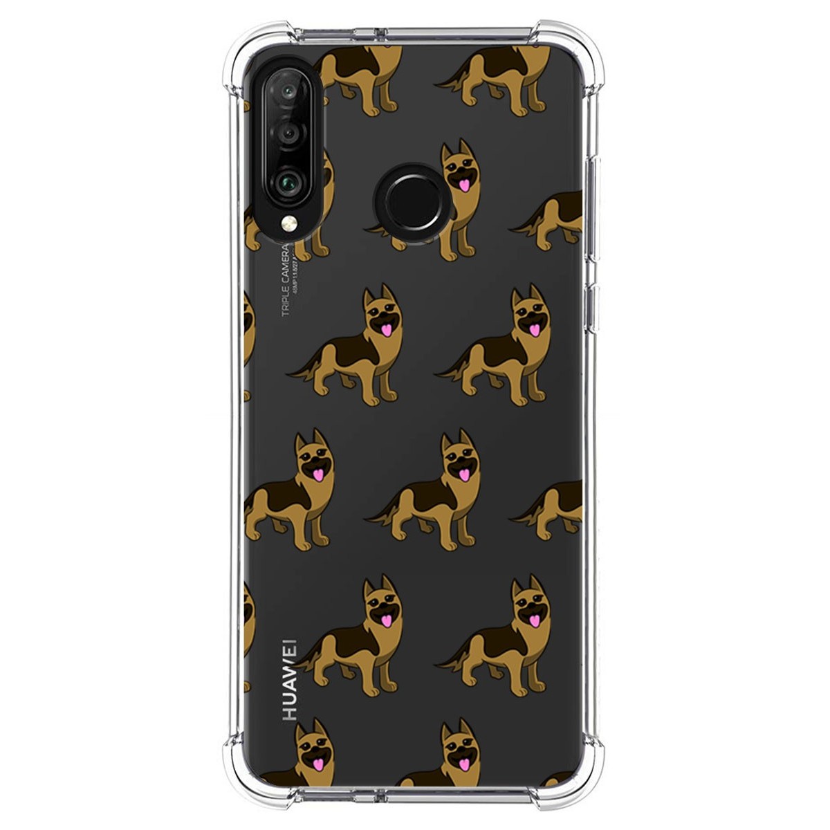 Funda Silicona Antigolpes para Huawei P30 Lite diseño Perros 09 Dibujos