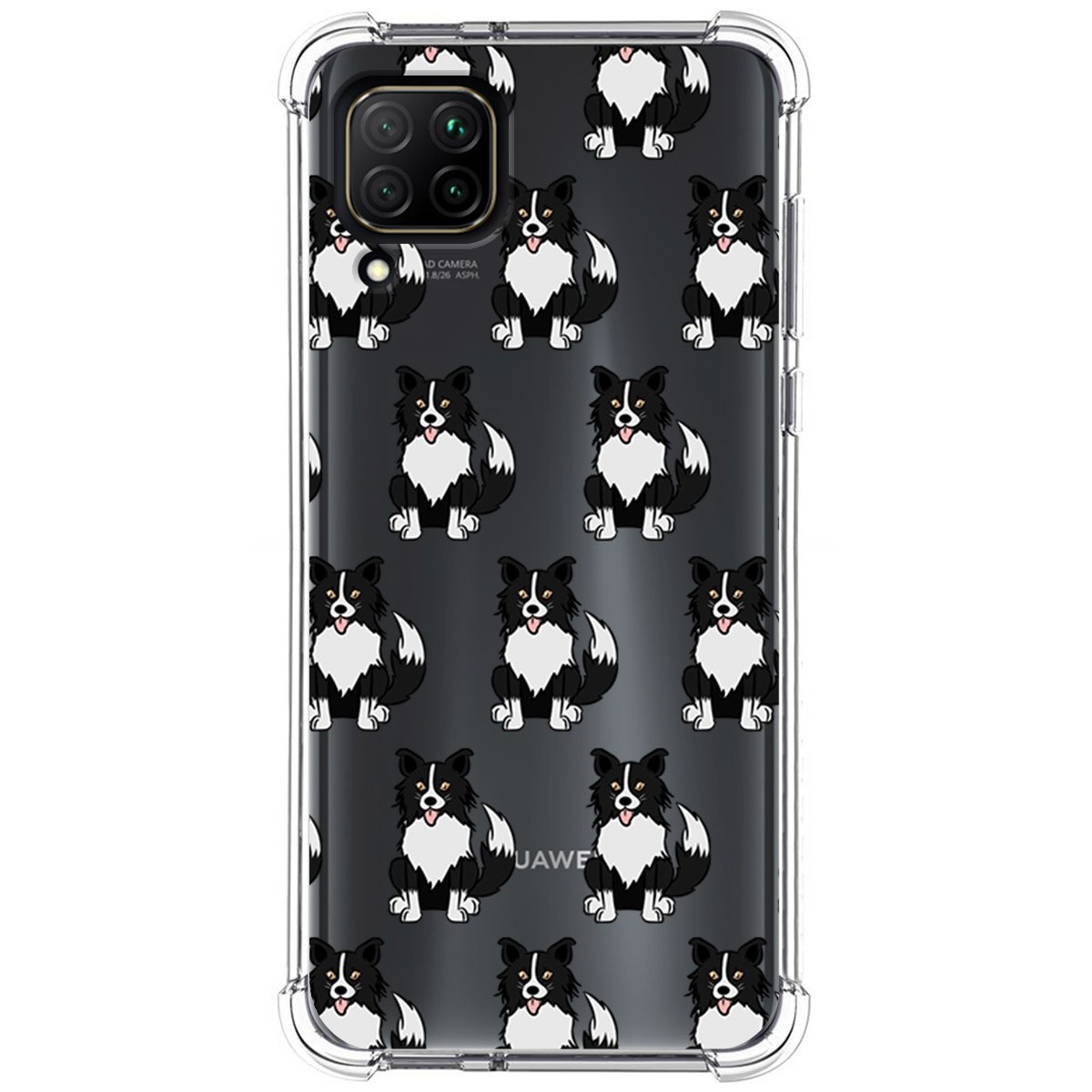Funda Silicona Antigolpes para Huawei P40 Lite diseño Perros 07 Dibujos