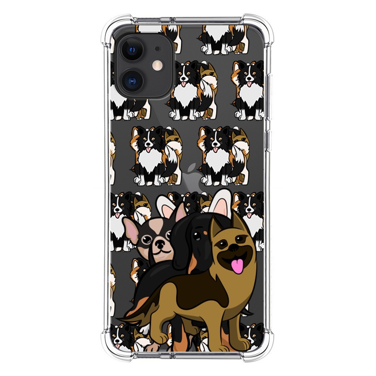 Funda Silicona Antigolpes para Iphone 11 (6.1) diseño Perros 03 Dibujos