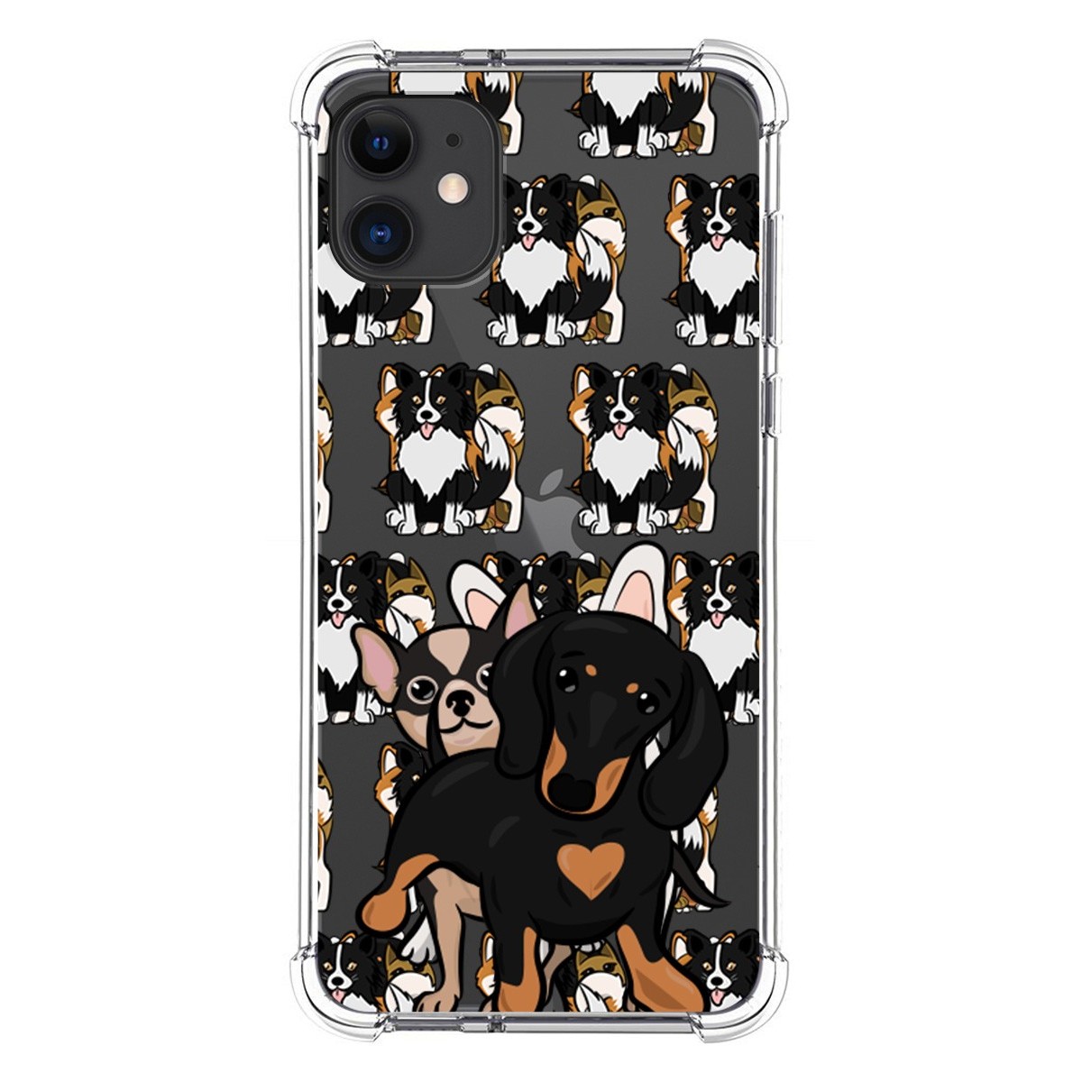 Funda Silicona Antigolpes para Iphone 11 (6.1) diseño Perros 04 Dibujos