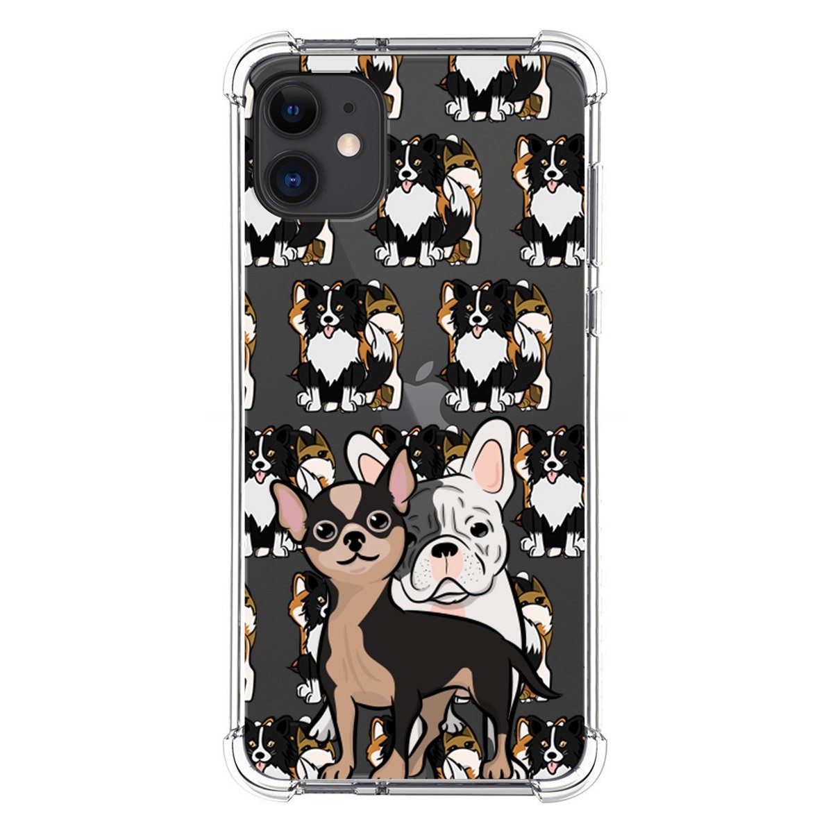 Funda Silicona Antigolpes para Iphone 11 (6.1) diseño Perros 05 Dibujos