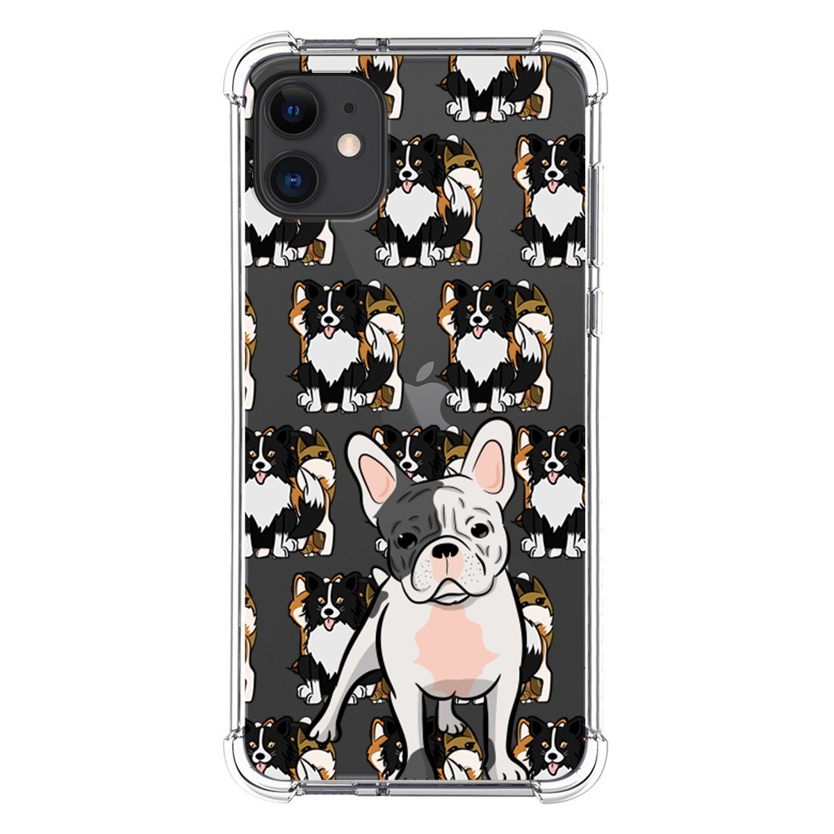 Funda Silicona Antigolpes para Iphone 11 (6.1) diseño Perros 06 Dibujos