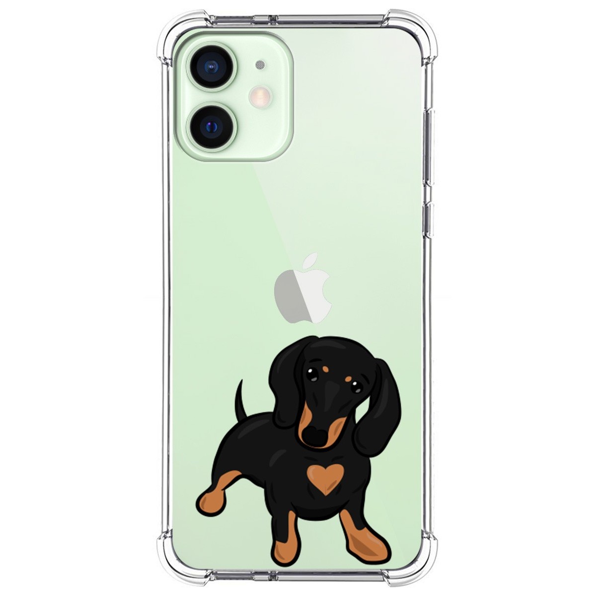 Funda Silicona Antigolpes para Iphone 12 Mini (5.4) diseño Perros 04 Dibujos