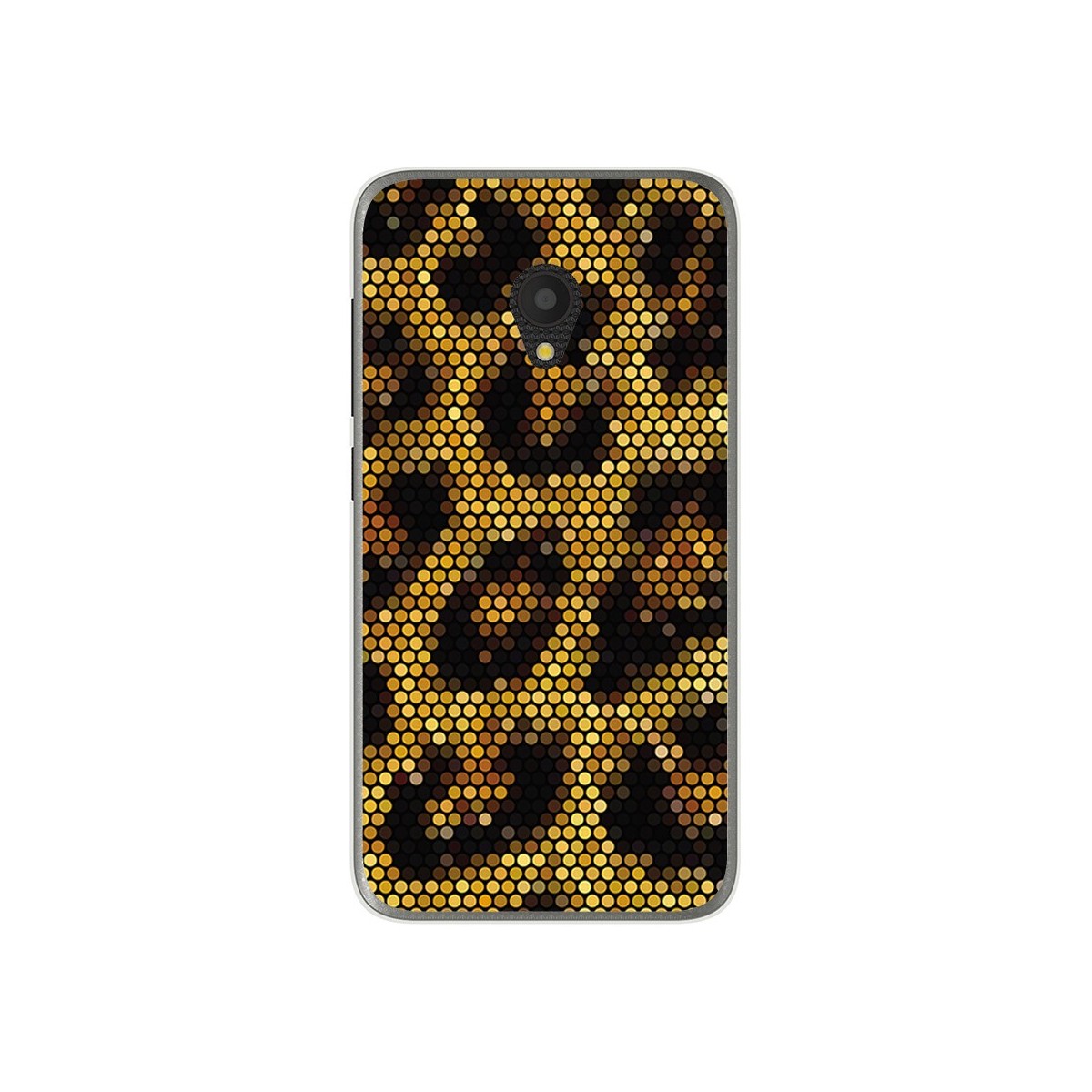 Funda Gel Tpu para Alcatel U5 (3G) Diseño Leopardo Dibujos