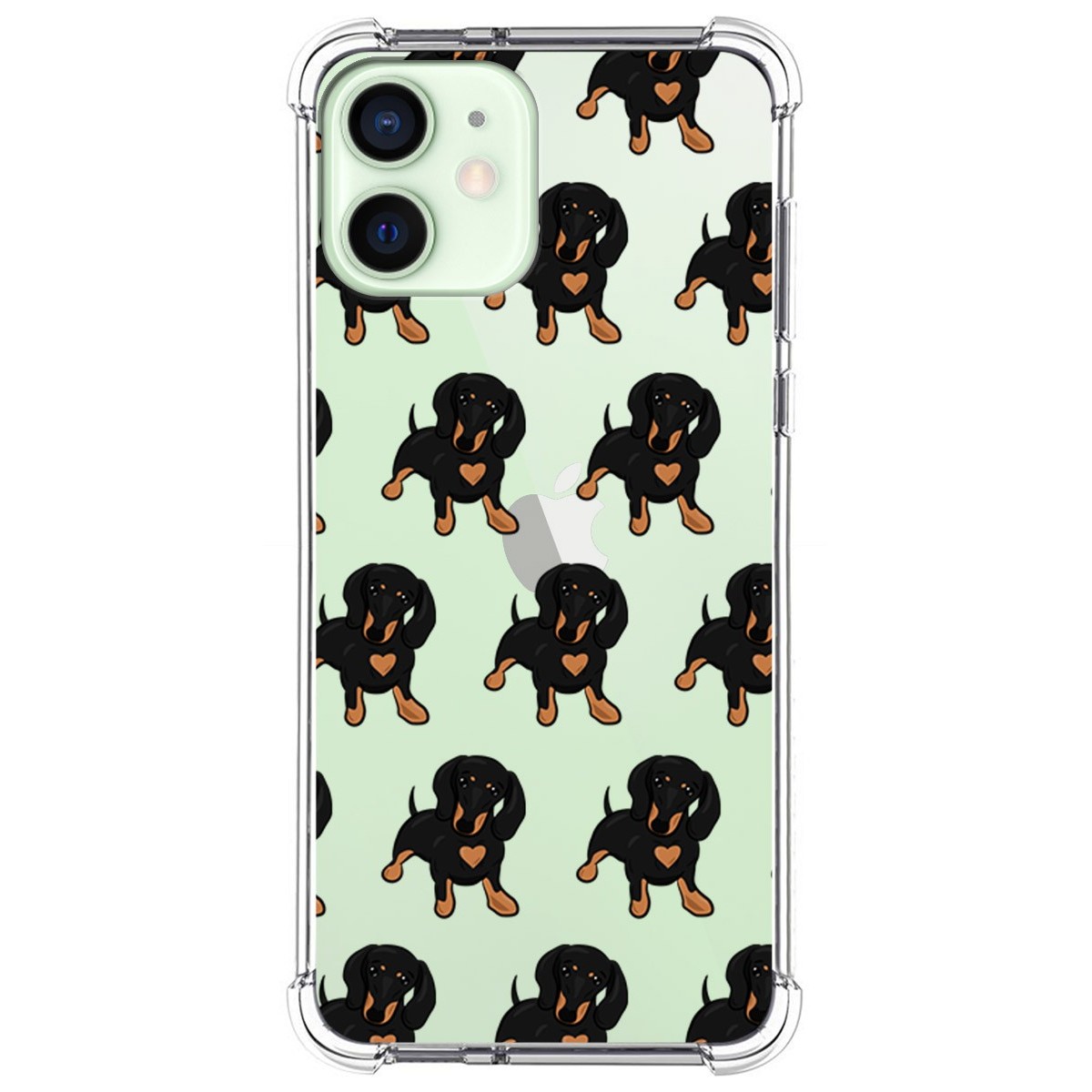 Funda Silicona Antigolpes para Iphone 12 Mini (5.4) diseño Perros 10 Dibujos