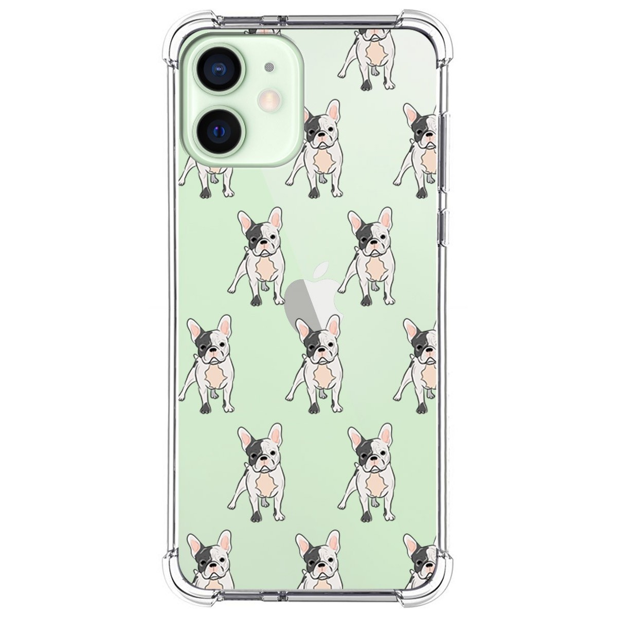 Funda Silicona Antigolpes para Iphone 12 Mini (5.4) diseño Perros 12 Dibujos