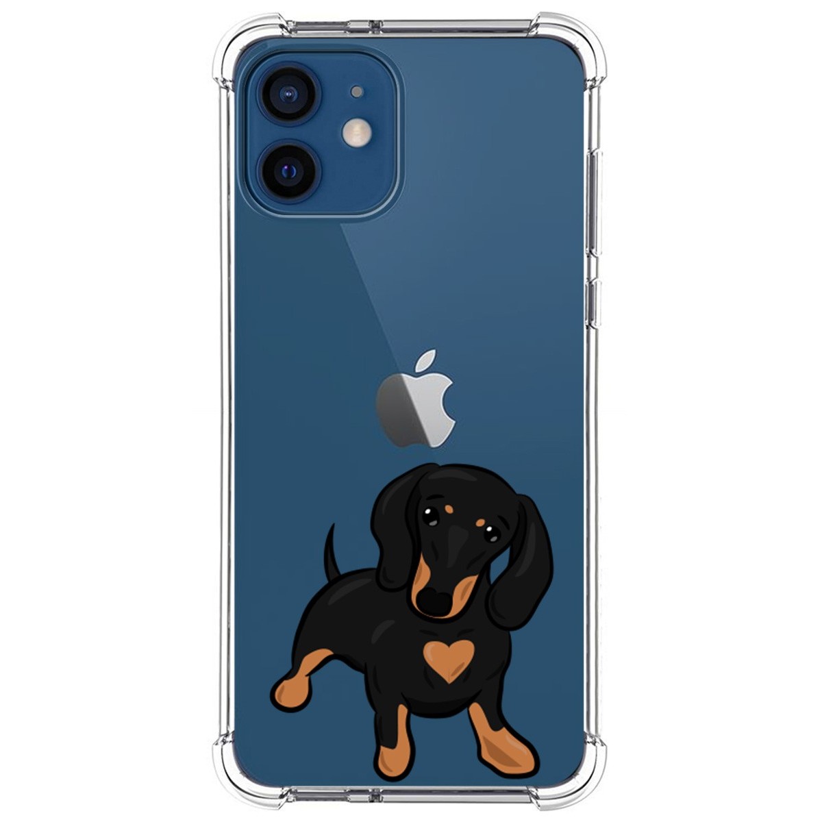 Funda Silicona Antigolpes para Iphone 12 / 12 Pro (6.1) diseño Perros 04 Dibujos