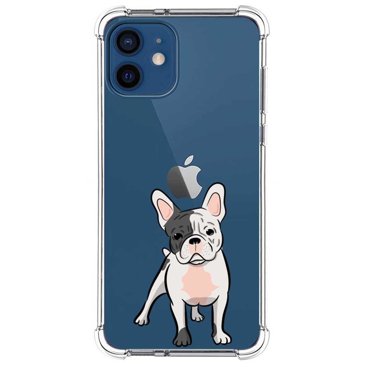 Funda Silicona Antigolpes para Iphone 12 / 12 Pro (6.1) diseño Perros 06 Dibujos