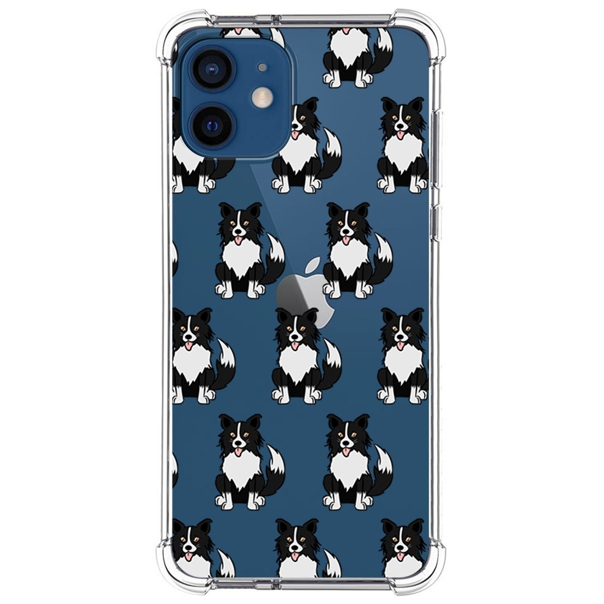 Funda Silicona Antigolpes para Iphone 12 / 12 Pro (6.1) diseño Perros 07 Dibujos