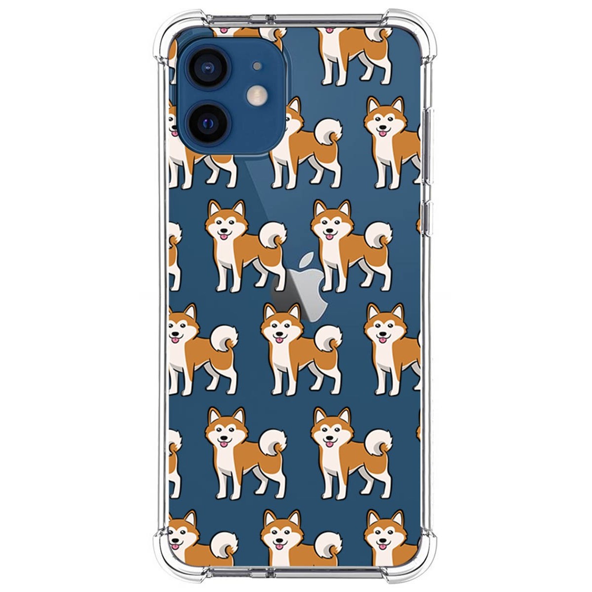 Funda Silicona Antigolpes para Iphone 12 / 12 Pro (6.1) diseño Perros 08 Dibujos