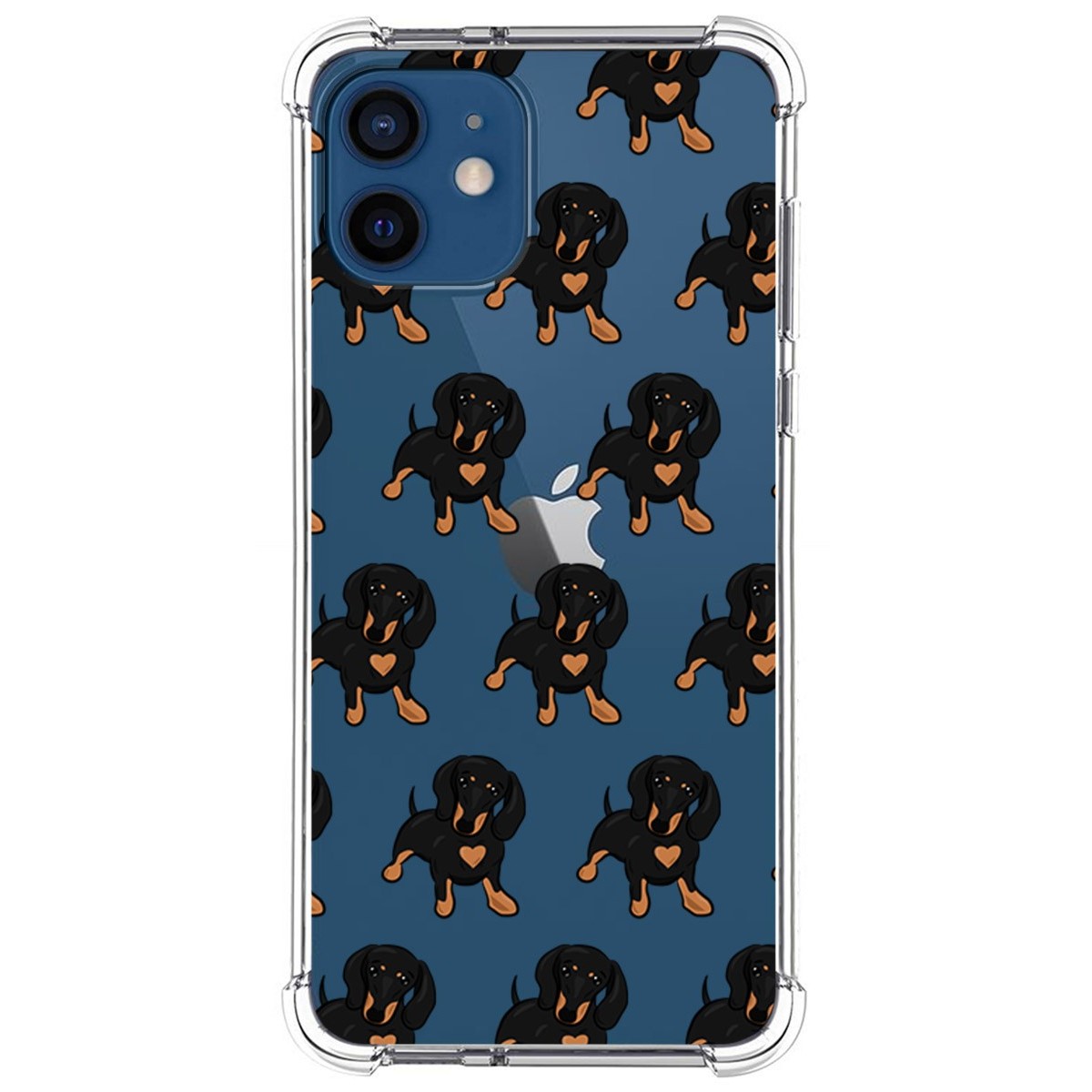 Funda Silicona Antigolpes para Iphone 12 / 12 Pro (6.1) diseño Perros 10 Dibujos