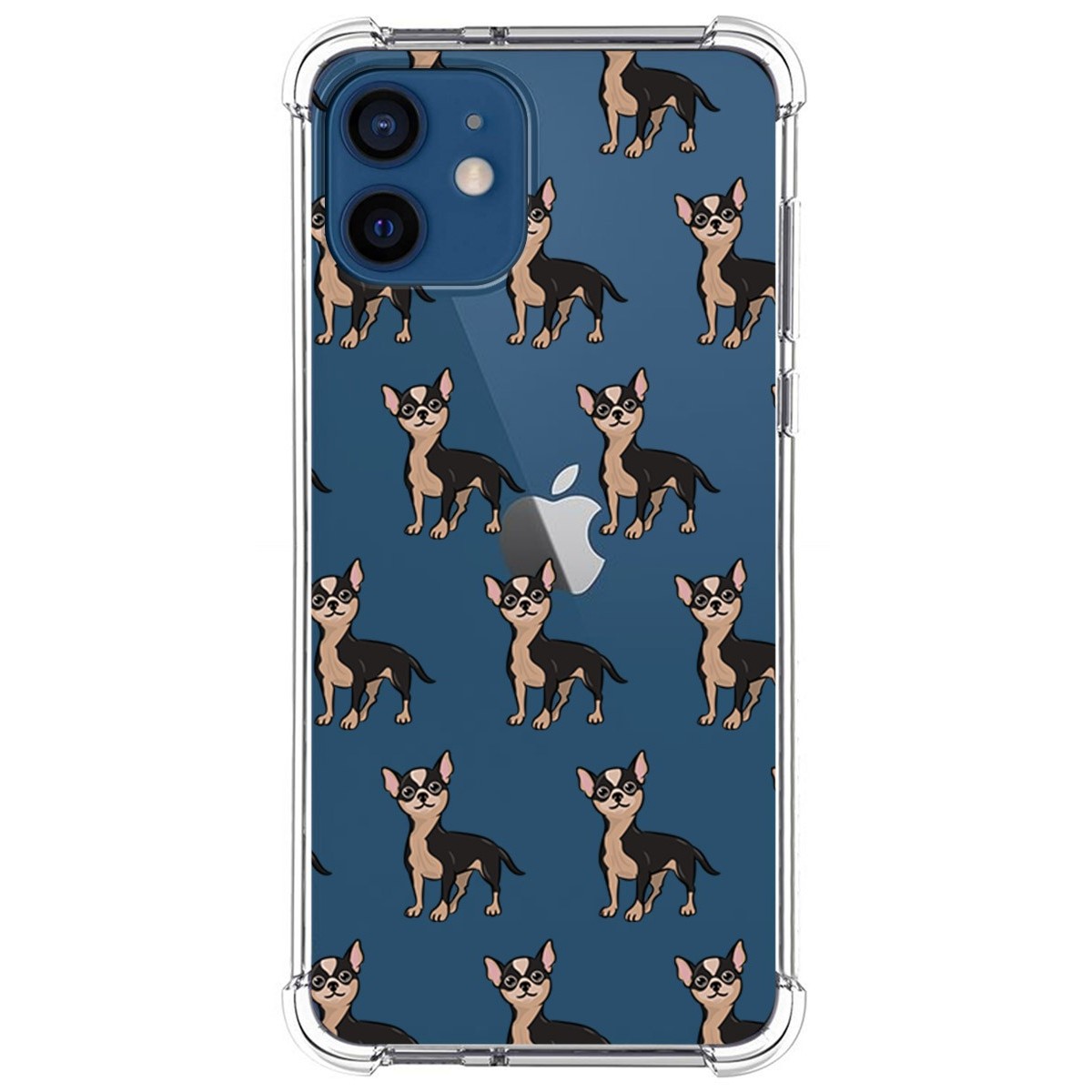 Funda Silicona Antigolpes para Iphone 12 / 12 Pro (6.1) diseño Perros 11 Dibujos