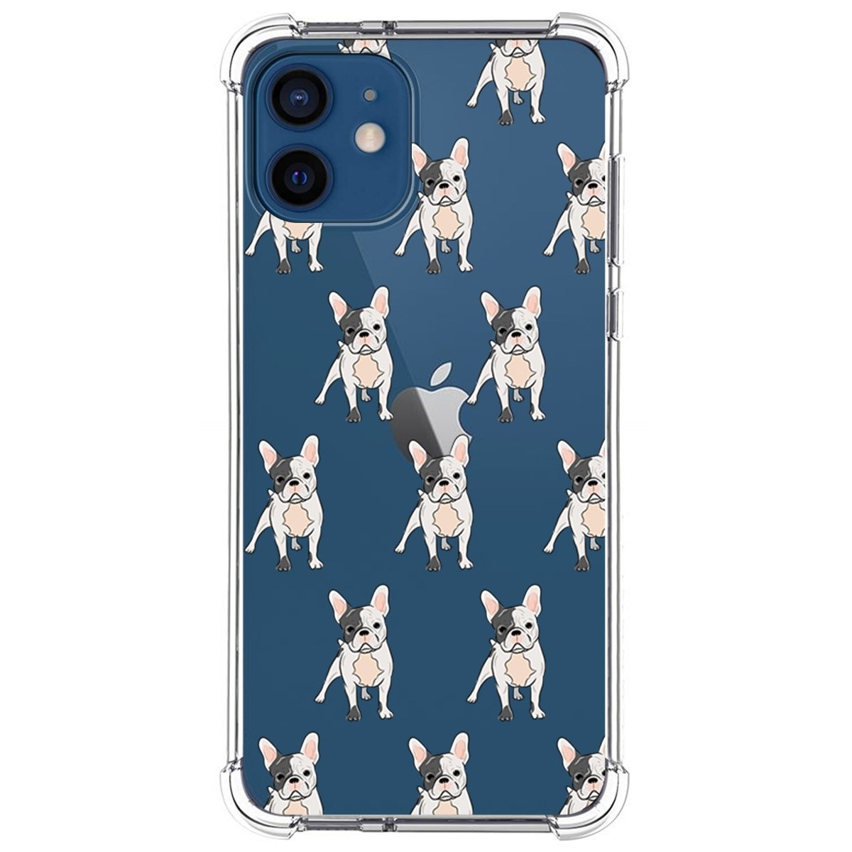 Funda Silicona Antigolpes para Iphone 12 / 12 Pro (6.1) diseño Perros 12 Dibujos