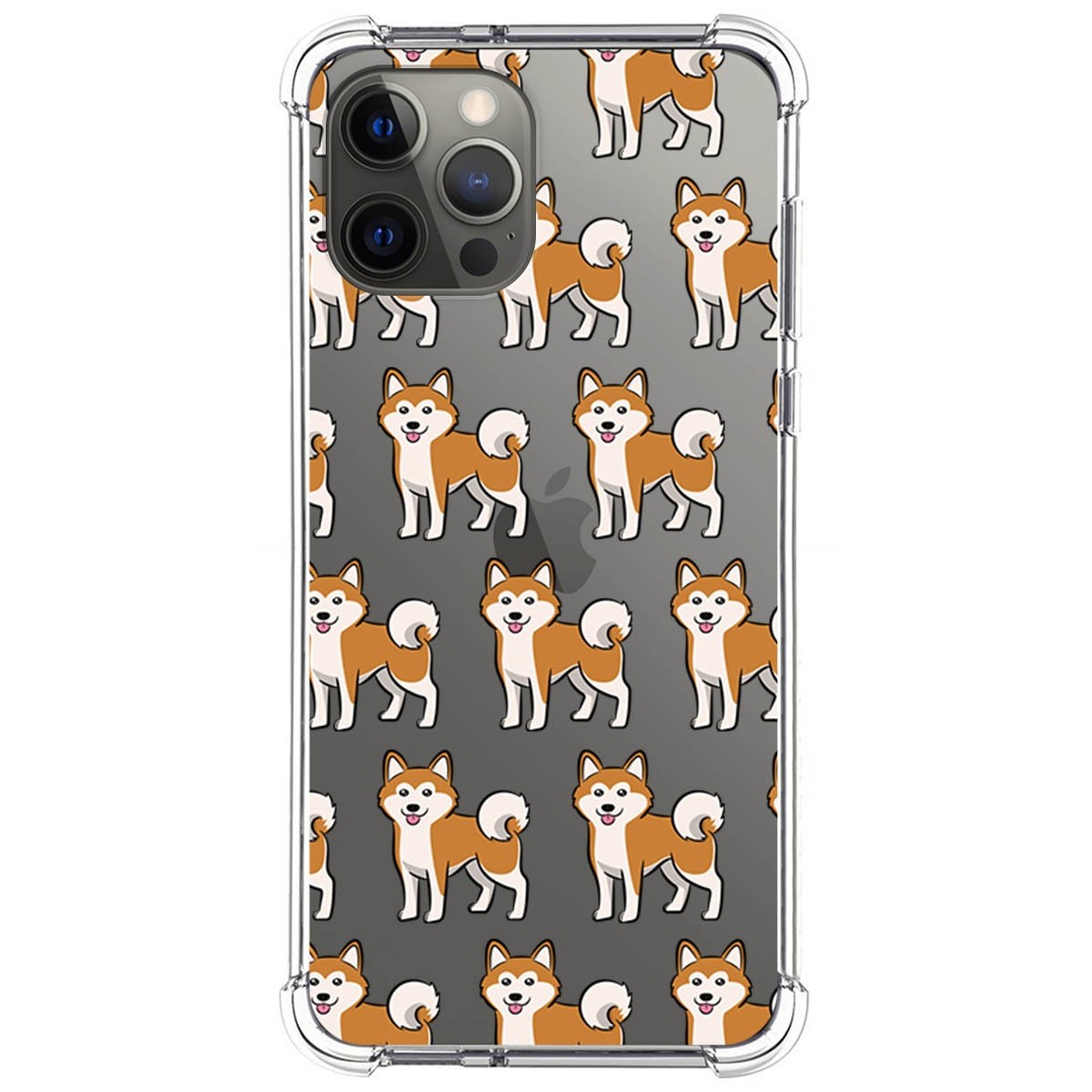 Funda Silicona Antigolpes para Iphone 12 Pro Max (6.7) diseño Perros 08 Dibujos