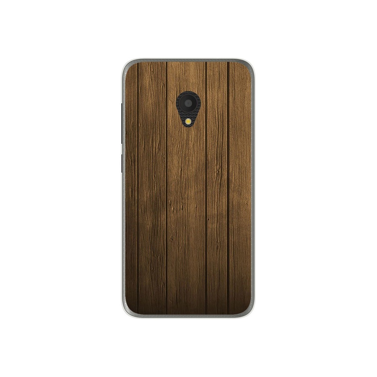 Funda Gel Tpu para Alcatel U5 (3G) Diseño Madera Dibujos