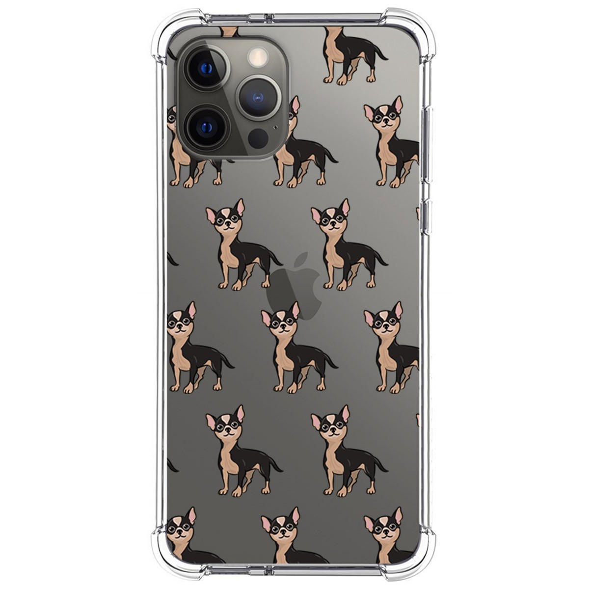 Funda Silicona Antigolpes para Iphone 12 Pro Max (6.7) diseño Perros 11 Dibujos