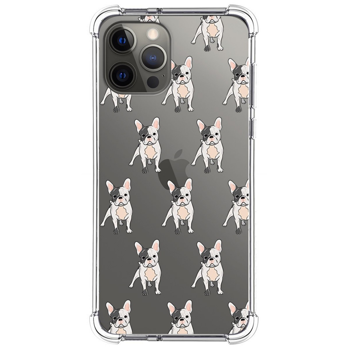 Funda Silicona Antigolpes para Iphone 12 Pro Max (6.7) diseño Perros 12 Dibujos