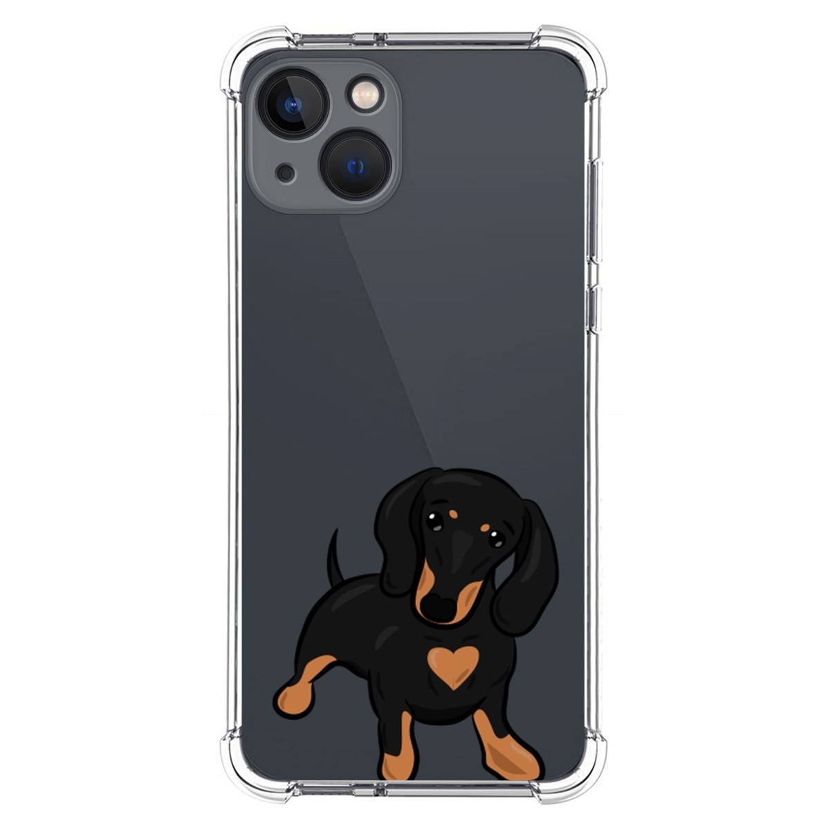 Funda Silicona Antigolpes para Iphone 13 (6.1) diseño Perros 04 Dibujos