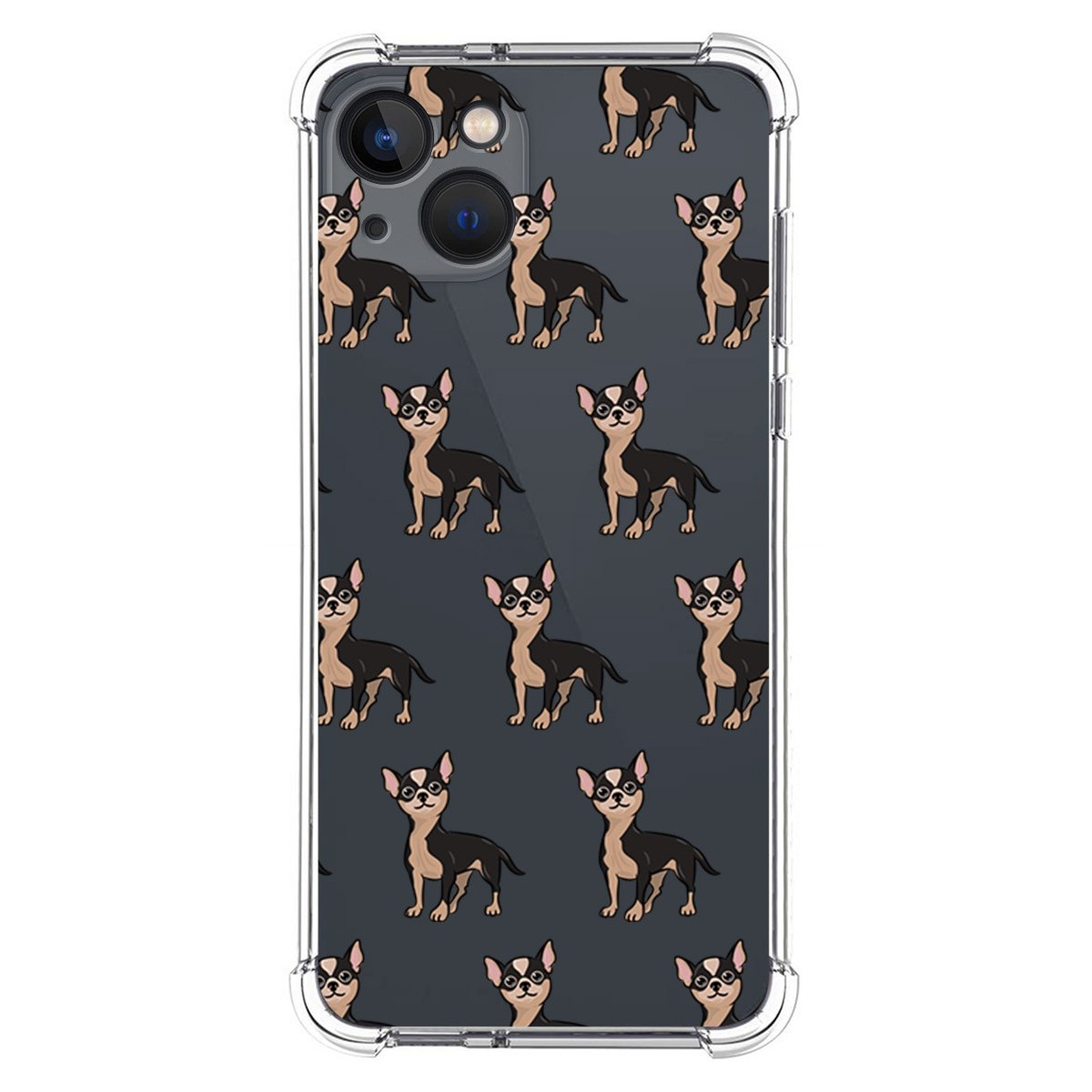 Funda Silicona Antigolpes para Iphone 13 (6.1) diseño Perros 11 Dibujos