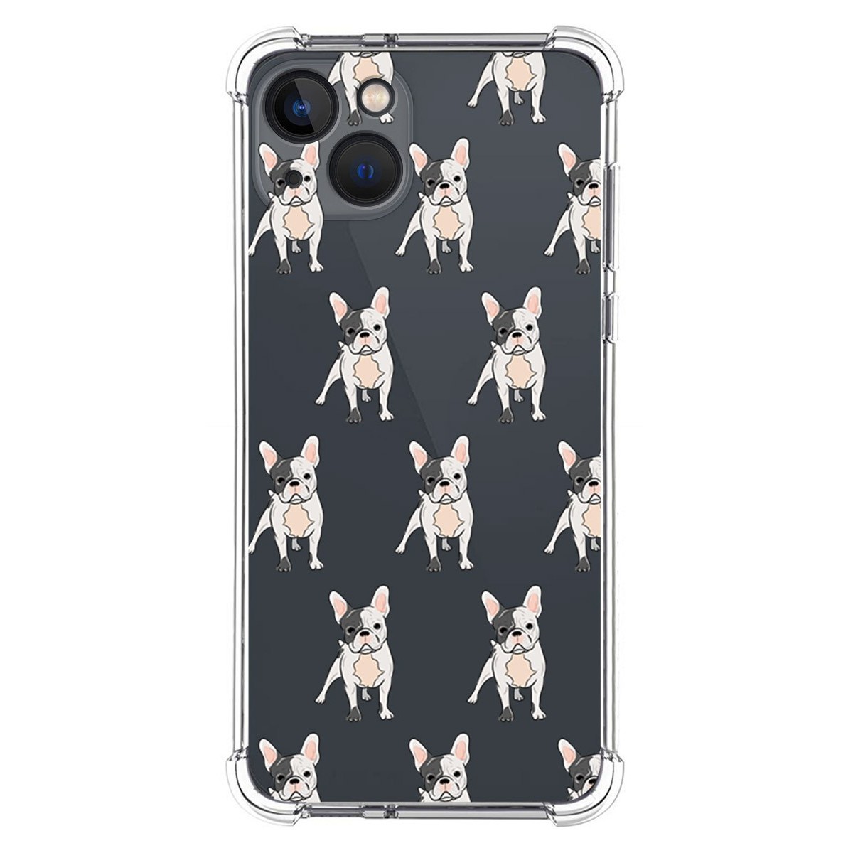 Funda Silicona Antigolpes para Iphone 13 (6.1) diseño Perros 12 Dibujos