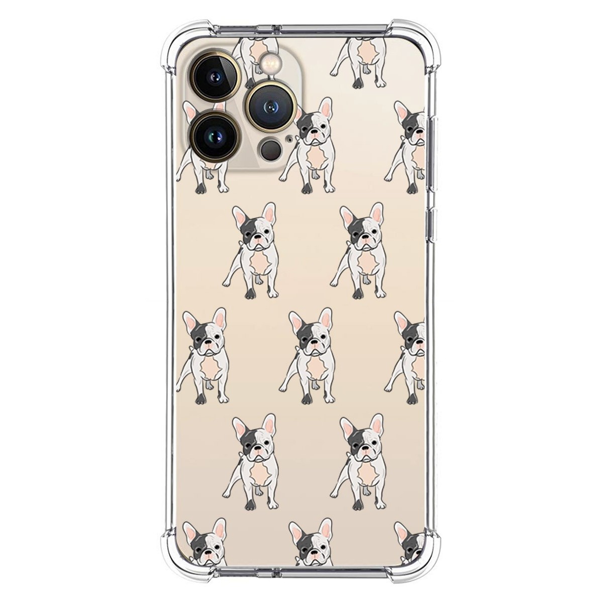 Funda Silicona Antigolpes para Iphone 13 Pro Max (6.7) diseño Perros 12 Dibujos