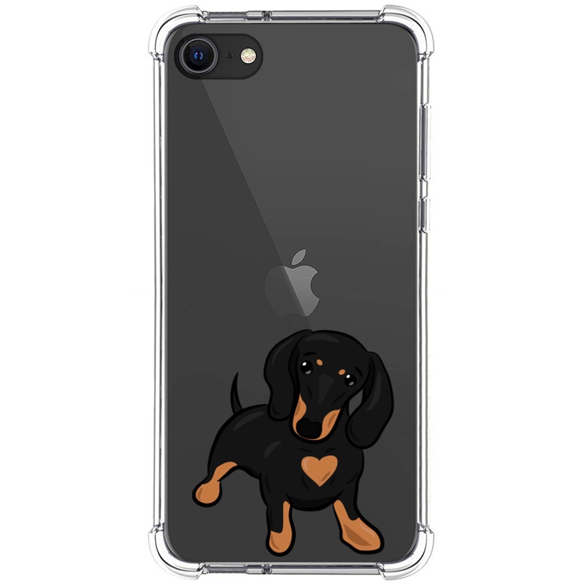 Funda Silicona Antigolpes para Iphone SE 2020 diseño Perros 04 Dibujos