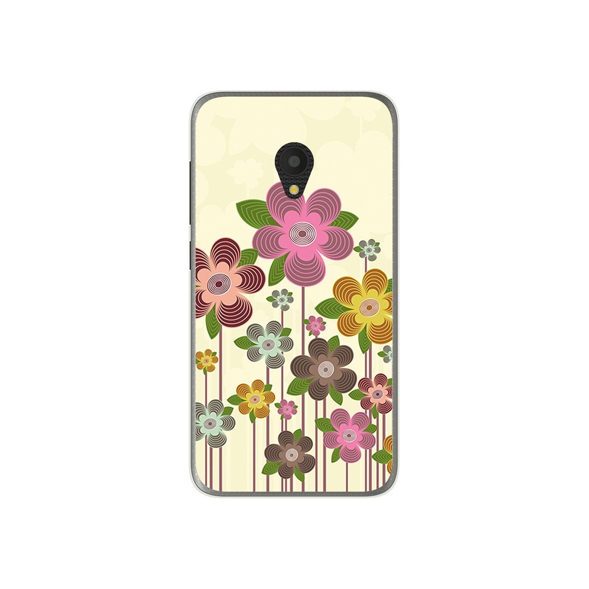 Funda Gel Tpu para Alcatel U5 (3G) Diseño Primavera En Flor  Dibujos