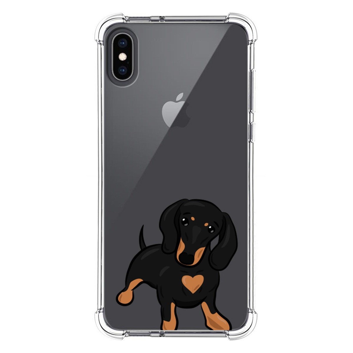 Funda Silicona Antigolpes para Iphone XS Max diseño Perros 04 Dibujos