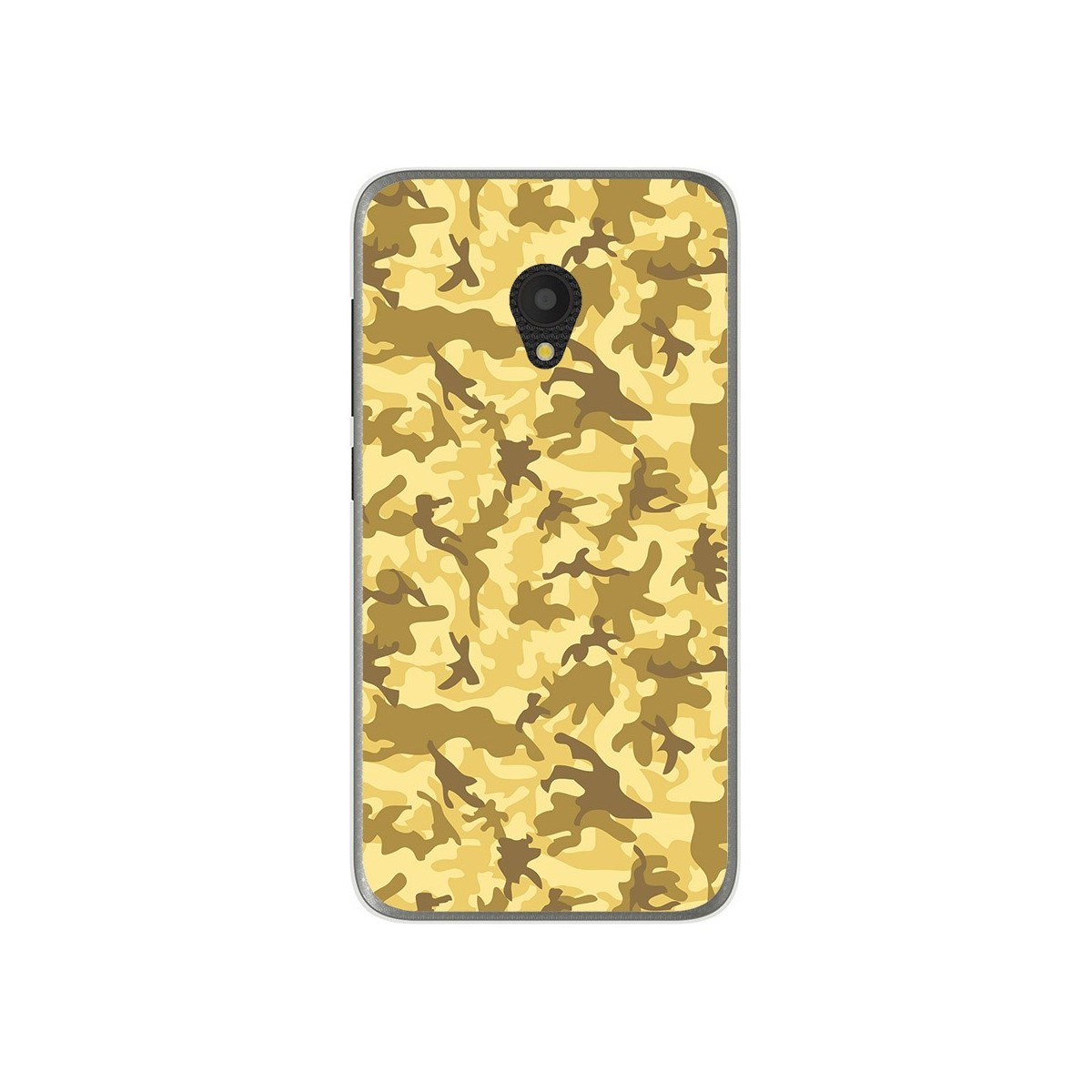 Funda Gel Tpu para Alcatel U5 (3G) Diseño Sand Camuflaje Dibujos