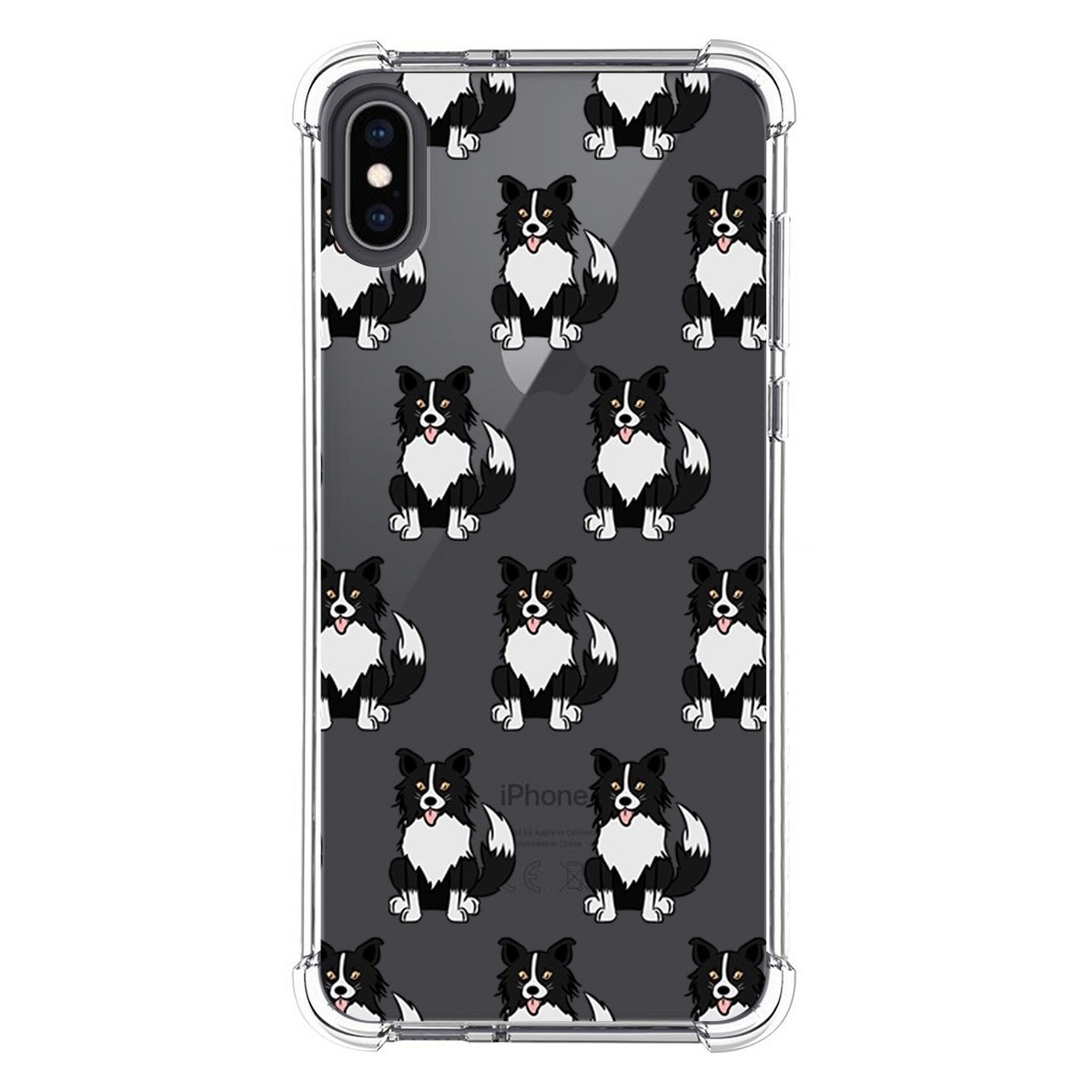 Funda Silicona Antigolpes para Iphone XS Max diseño Perros 07 Dibujos
