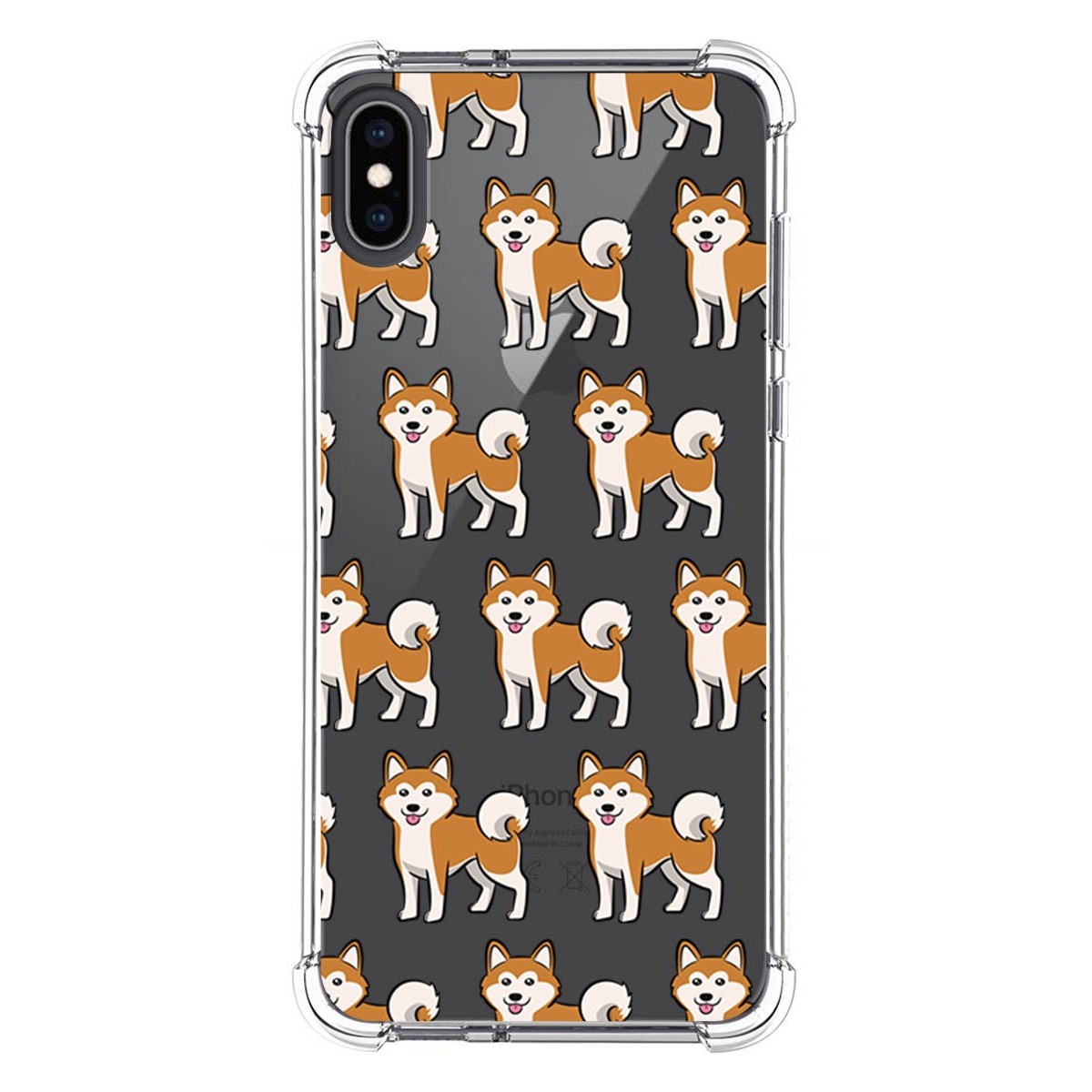Funda Silicona Antigolpes para Iphone XS Max diseño Perros 08 Dibujos