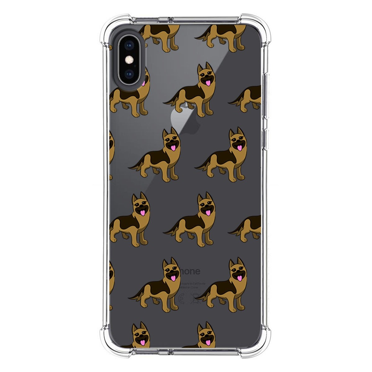 Funda Silicona Antigolpes para Iphone XS Max diseño Perros 09 Dibujos