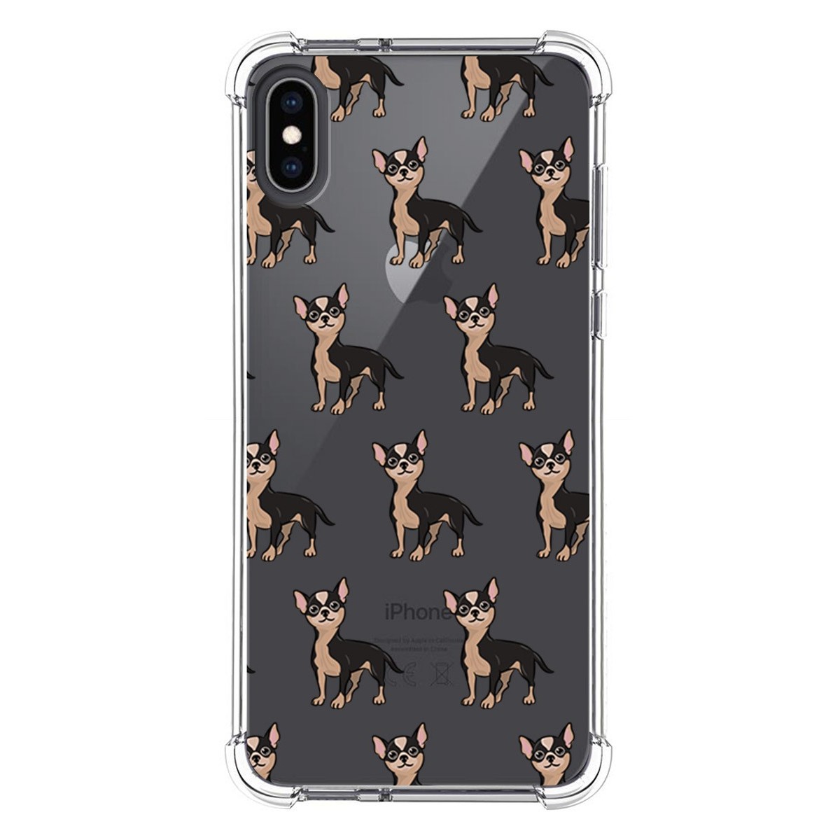 Funda Silicona Antigolpes para Iphone XS Max diseño Perros 11 Dibujos