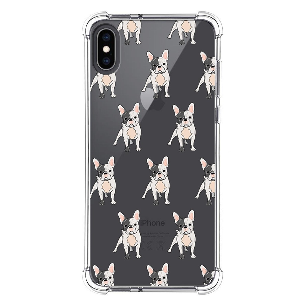 Funda Silicona Antigolpes para Iphone XS Max diseño Perros 12 Dibujos