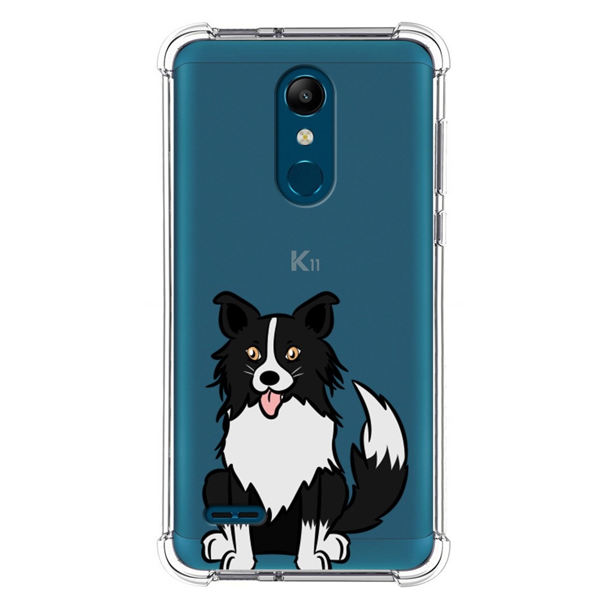 Funda Silicona Antigolpes para Lg k11 diseño Perros 01 Dibujos