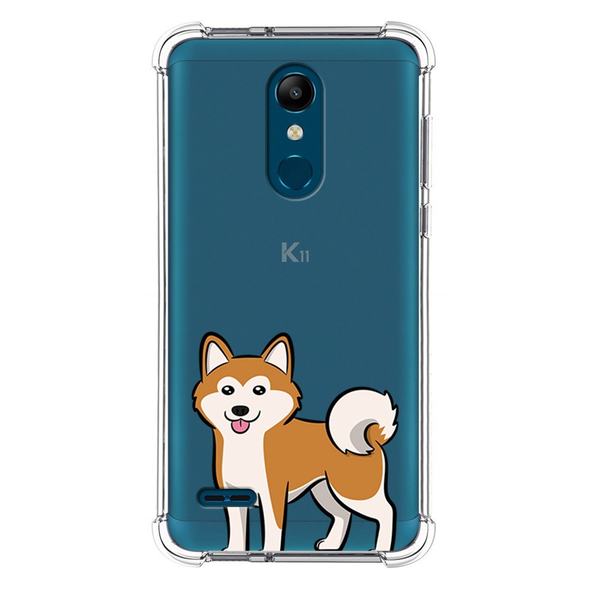 Funda Silicona Antigolpes para Lg k11 diseño Perros 02 Dibujos