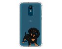 Funda Silicona Antigolpes para Lg k11 diseño Perros 04 Dibujos