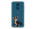 Funda Silicona Antigolpes para Lg k11 diseño Perros 05 Dibujos