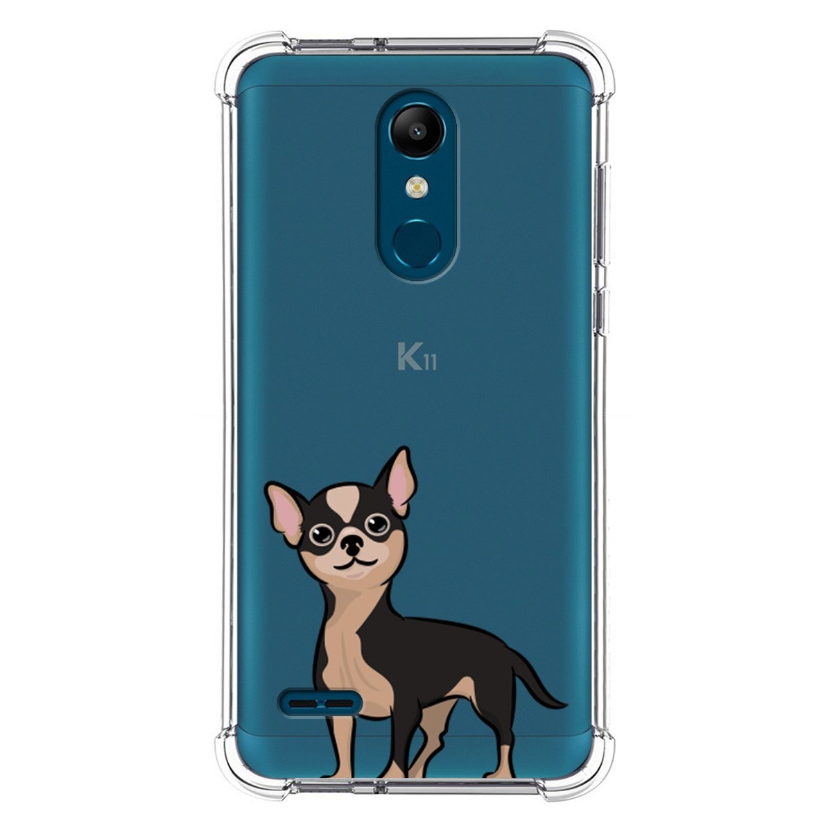 Funda Silicona Antigolpes para Lg k11 diseño Perros 05 Dibujos