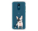 Funda Silicona Antigolpes para Lg k11 diseño Perros 06 Dibujos