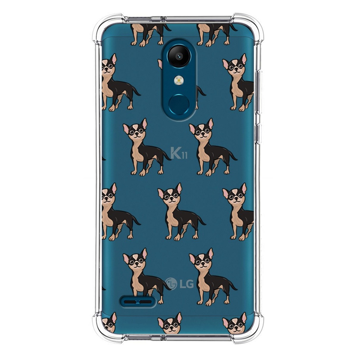 Funda Silicona Antigolpes para Lg k11 diseño Perros 11 Dibujos