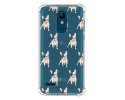 Funda Silicona Antigolpes para Lg k11 diseño Perros 12 Dibujos
