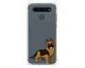 Funda Silicona Antigolpes para Lg K41s diseño Perros 03 Dibujos
