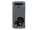 Funda Silicona Antigolpes para Lg K41s diseño Perros 04 Dibujos