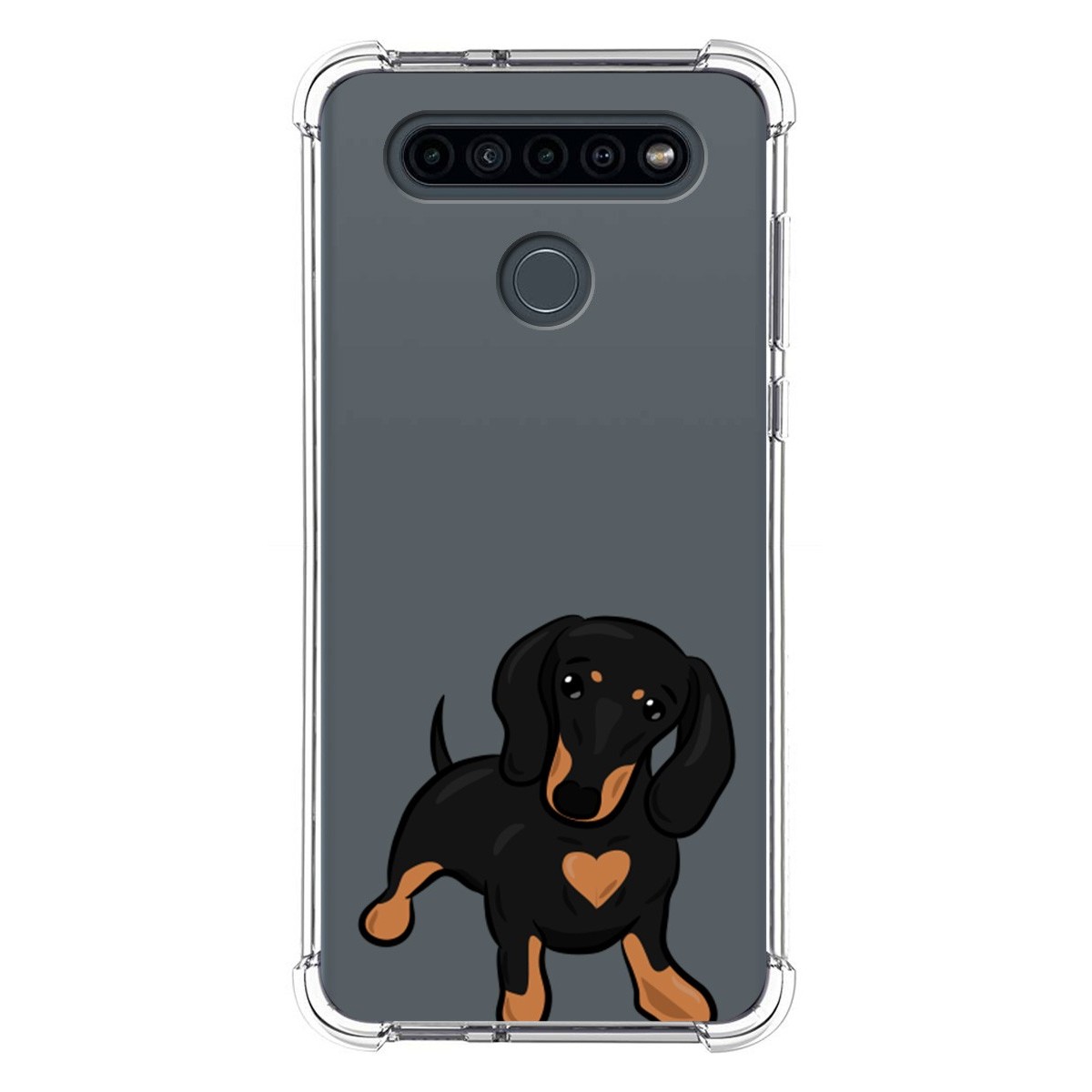 Funda Silicona Antigolpes para Lg K41s diseño Perros 04 Dibujos