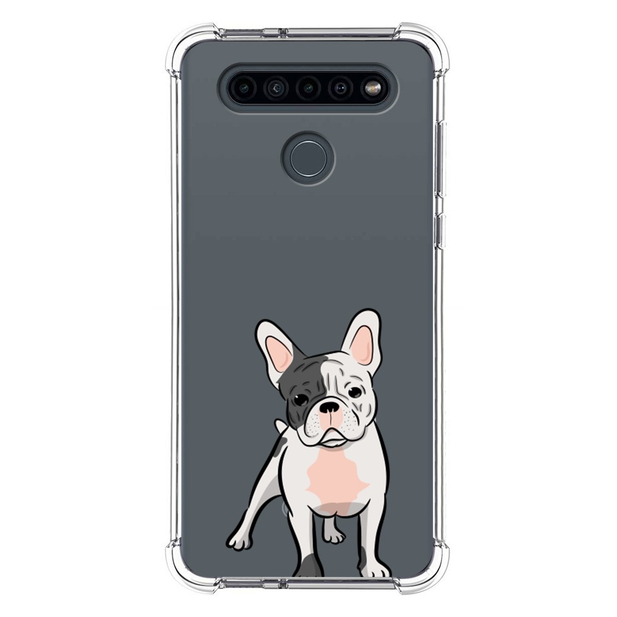 Funda Silicona Antigolpes para Lg K41s diseño Perros 06 Dibujos