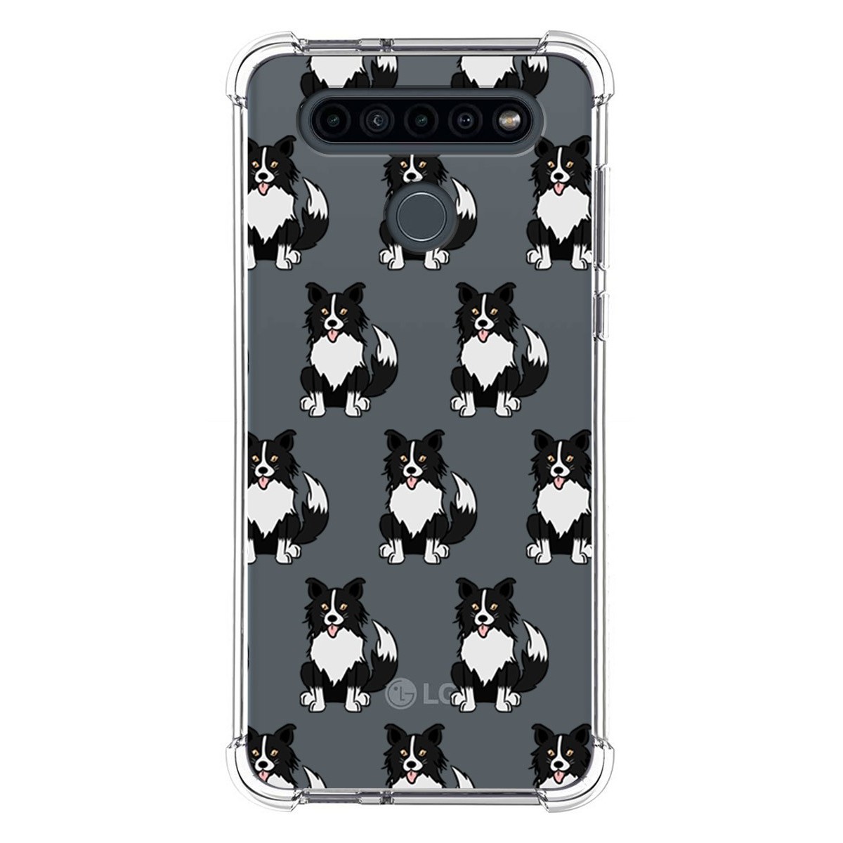 Funda Silicona Antigolpes para Lg K41s diseño Perros 07 Dibujos