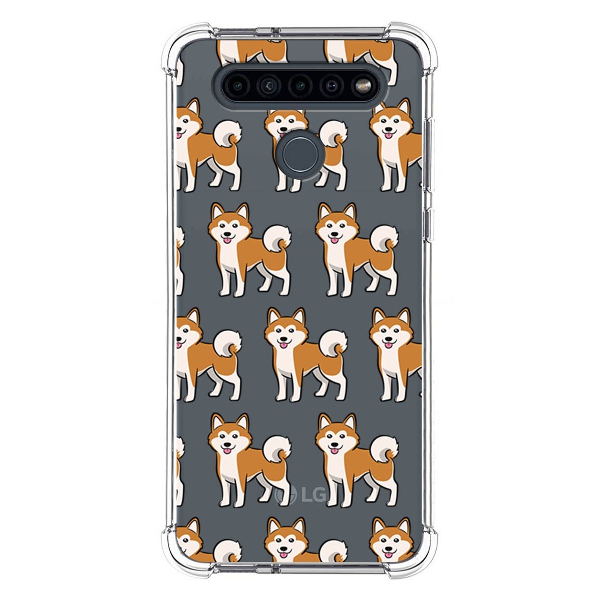 Funda Silicona Antigolpes para Lg K41s diseño Perros 08 Dibujos