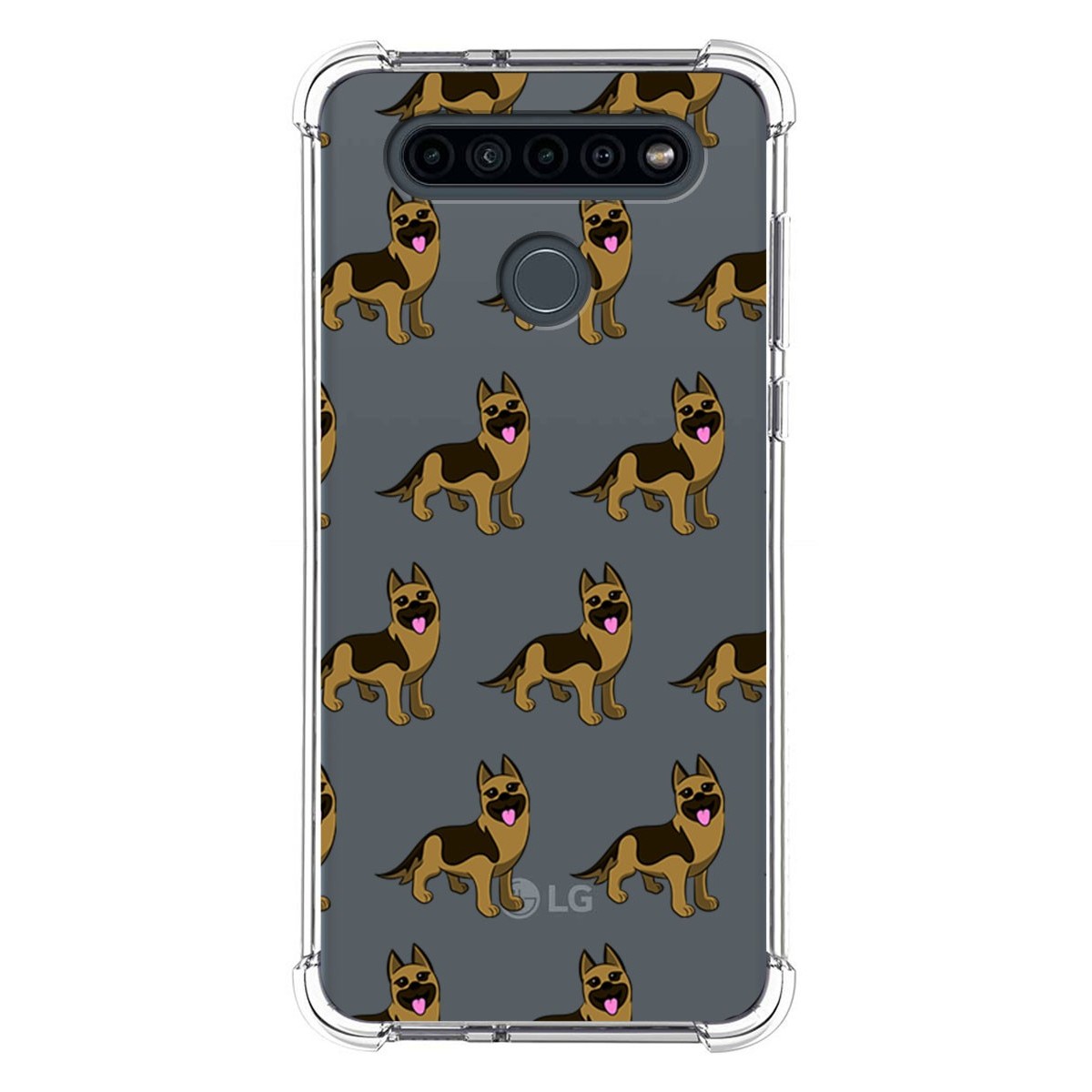 Funda Silicona Antigolpes para Lg K41s diseño Perros 09 Dibujos