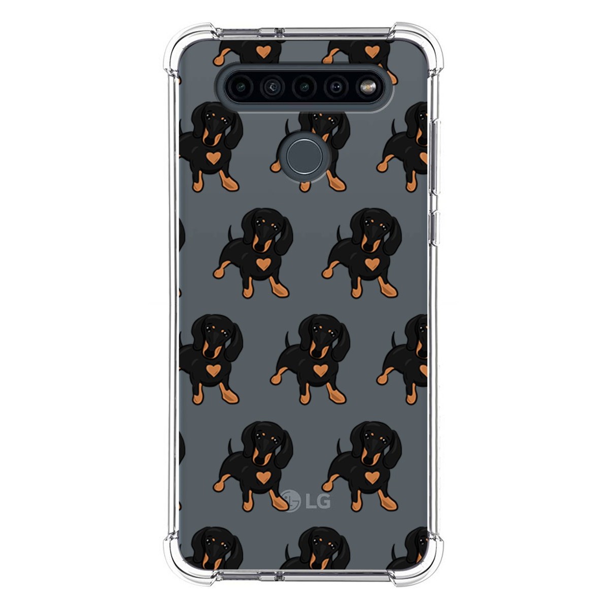 Funda Silicona Antigolpes para Lg K41s diseño Perros 10 Dibujos